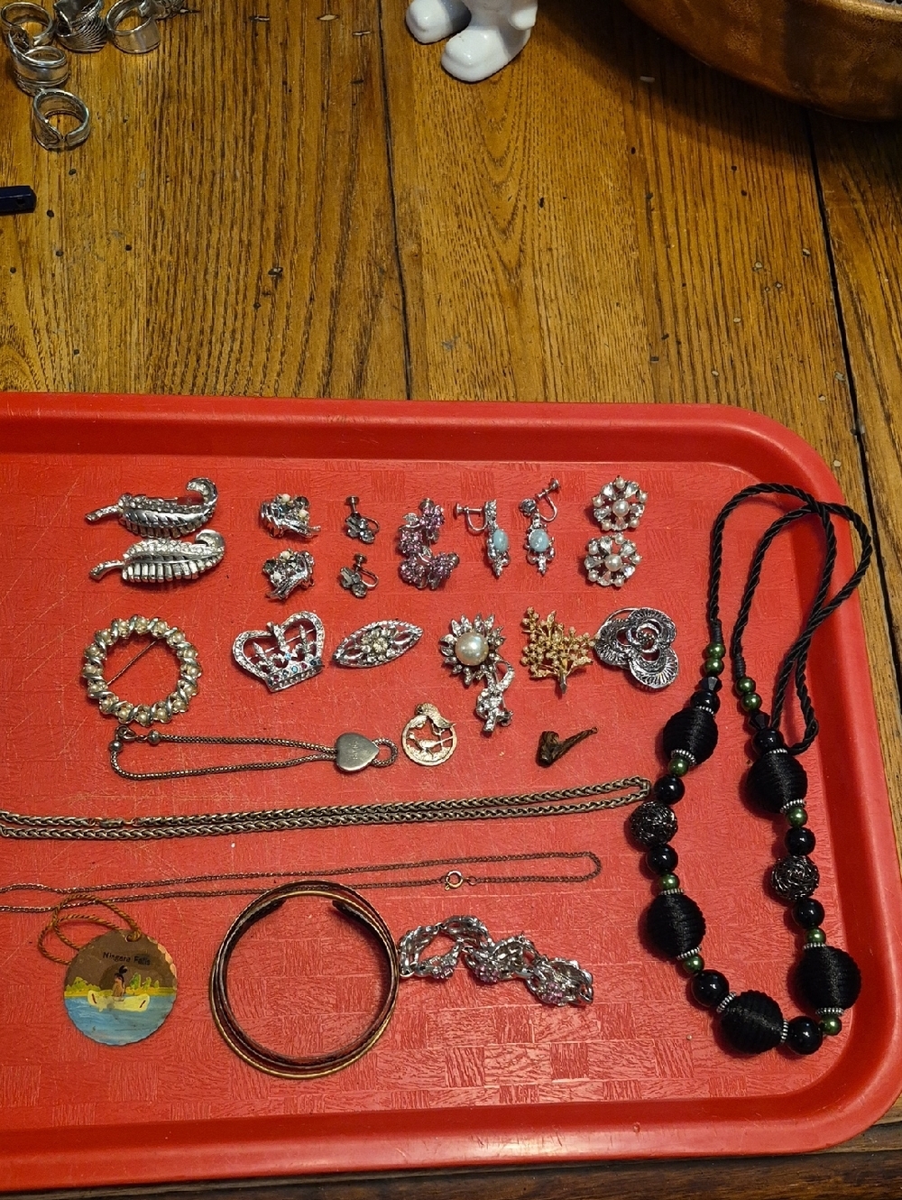 Assorted Black and Silver Women’s Costume Jewelry Collection